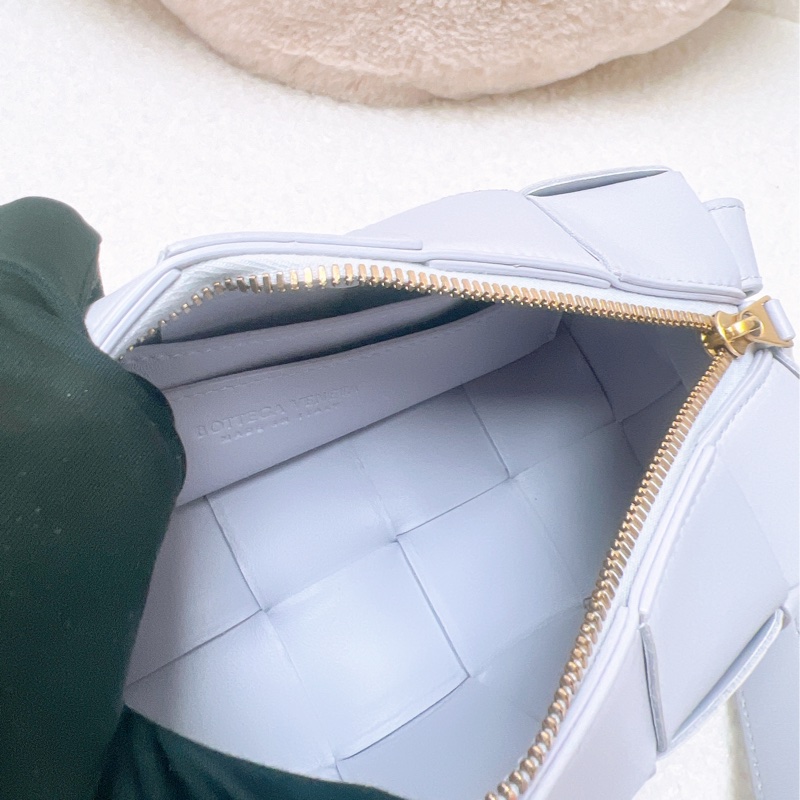 Bv brick cassette 淺紫編織格飯盒包/腋下包-10