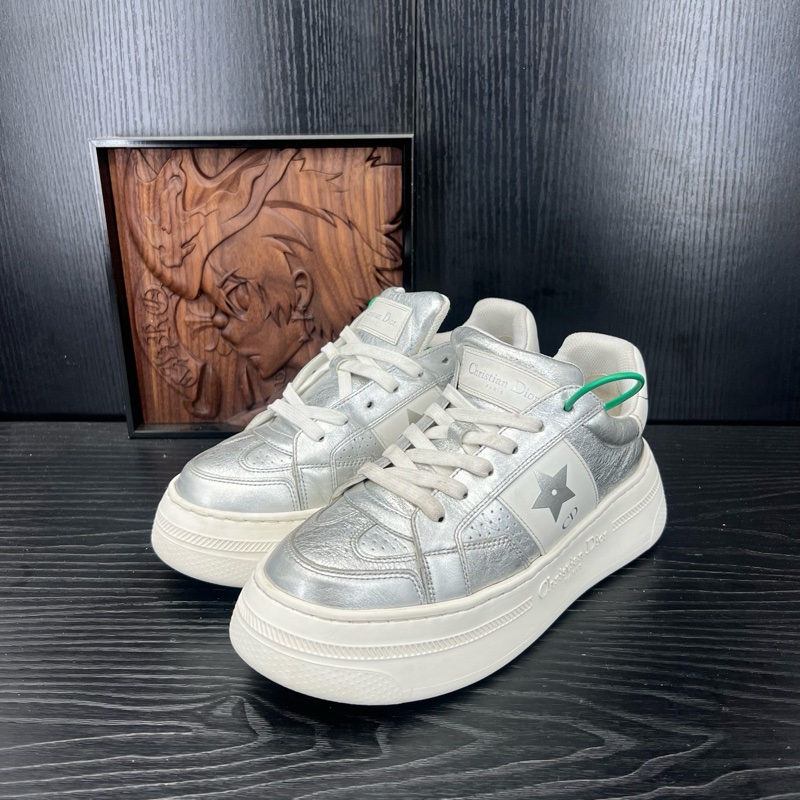 DIOR 迪奥 cd 白銀37碼-0