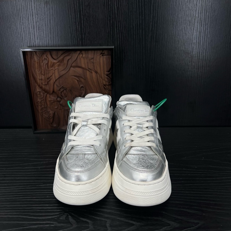 DIOR 迪奥 cd 白銀37碼-1