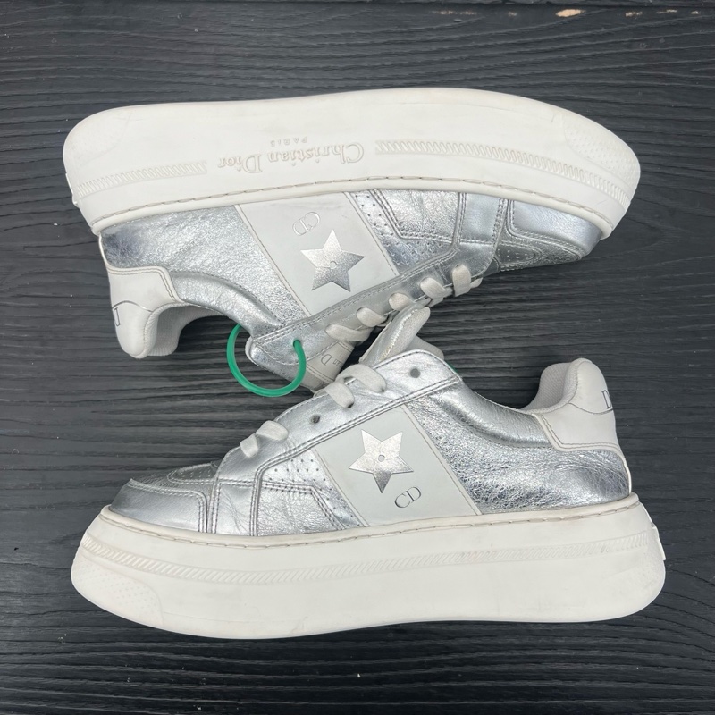 DIOR 迪奥 cd 白銀37碼-5