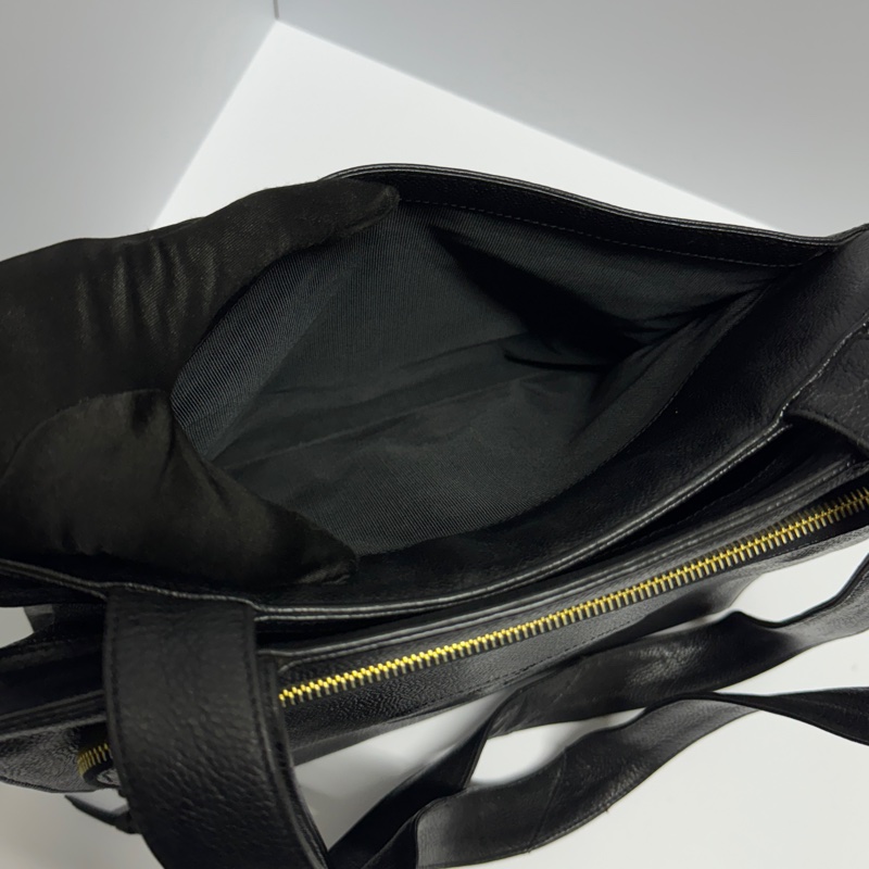 【極新CHANEL🎀】 Chanel 黑金荔枝牛皮 肩背托特包 (專櫃265,000)-13