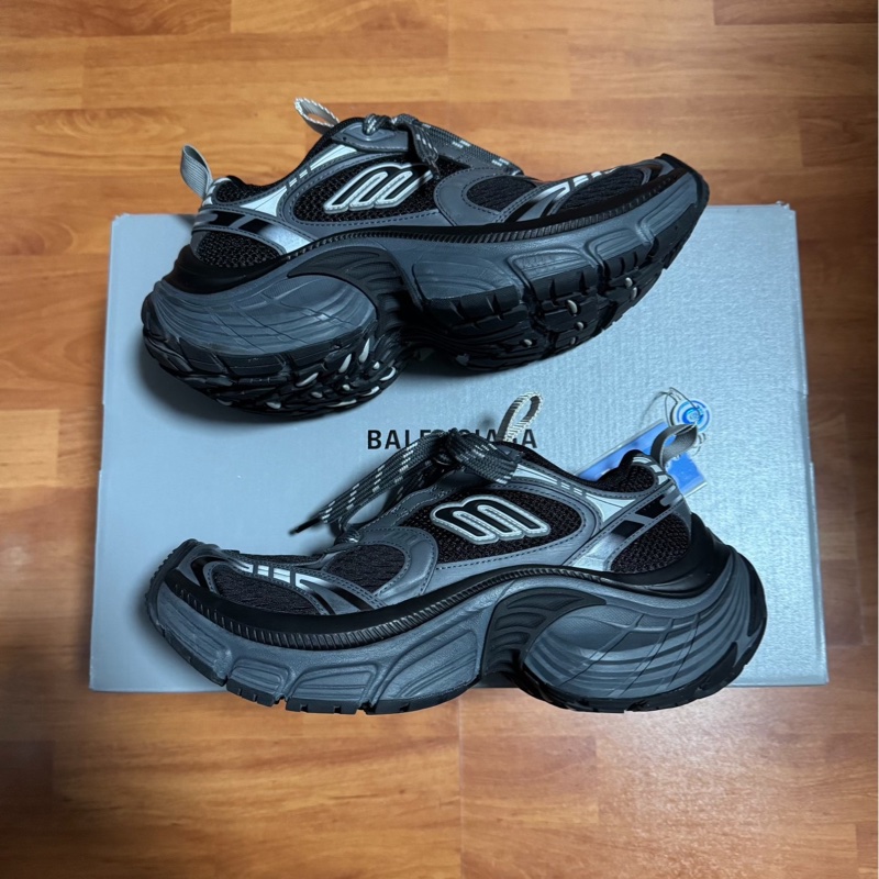 Balenciaga正品老爹鞋6XL巴黎世家做舊女款 黑色 37碼-0