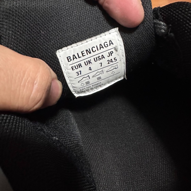 Balenciaga正品老爹鞋6XL巴黎世家做舊女款 黑色 37碼-5