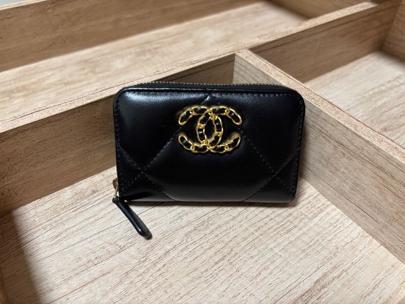 Chanel 香奈兒 19 零錢包 零錢卡包(芯片款)-0