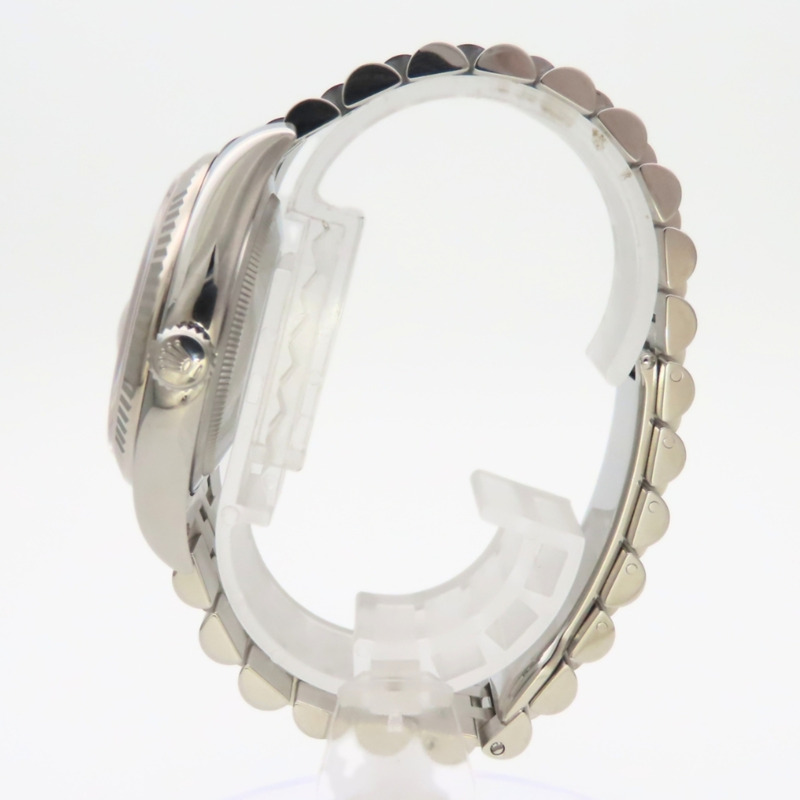 Rolex Datejust 36 116234 精鋼/18K 白金錶殼,銀色錶盤,條形刻度,男士腕錶-4