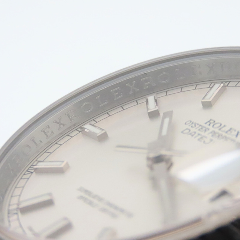 Rolex Datejust 36 116234 精鋼/18K 白金錶殼,銀色錶盤,條形刻度,男士腕錶-12