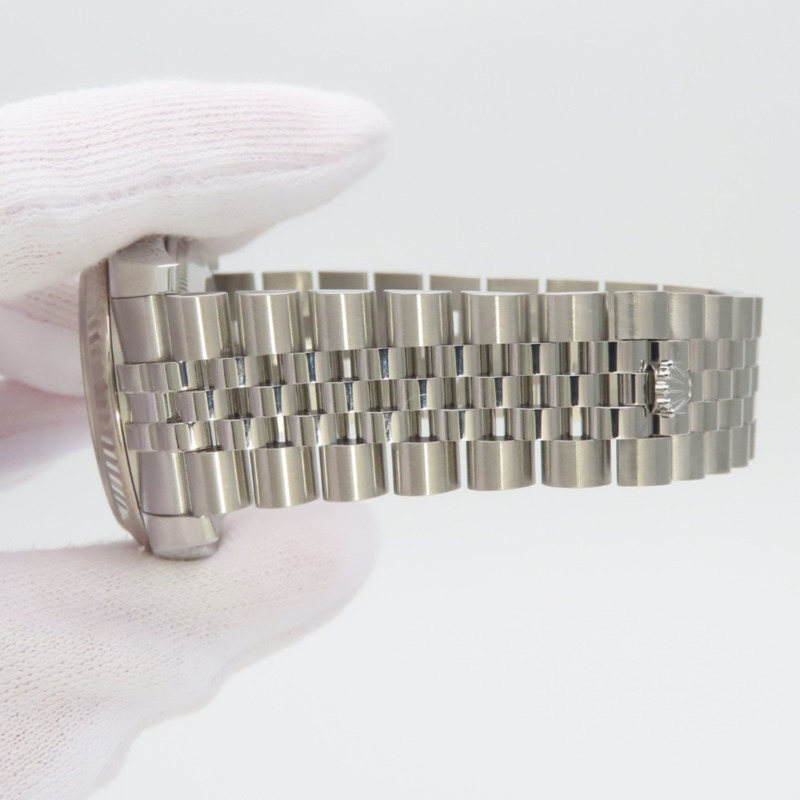 Rolex Datejust 36 116234 精鋼/18K 白金錶殼,銀色錶盤,條形刻度,男士腕錶-23