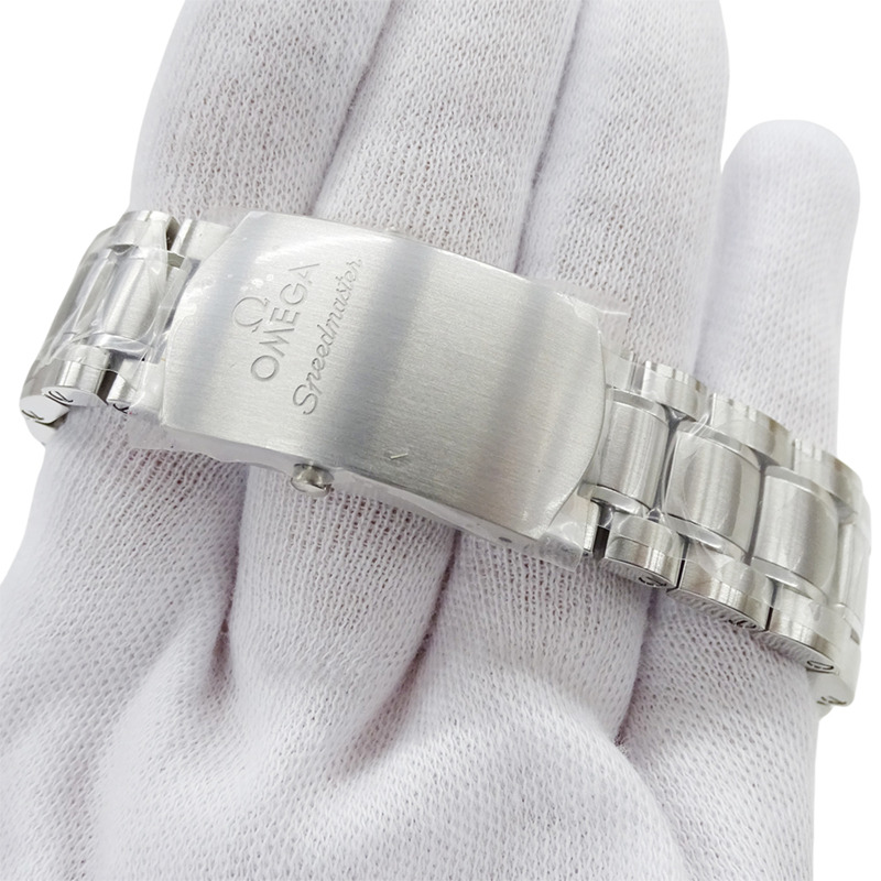 歐米茄超霸賽車326.30.40.50.01.001男士腕錶,品牌名稱,同軸計時表,自動機芯,不銹鋼(SS),銀色和黑色。-4