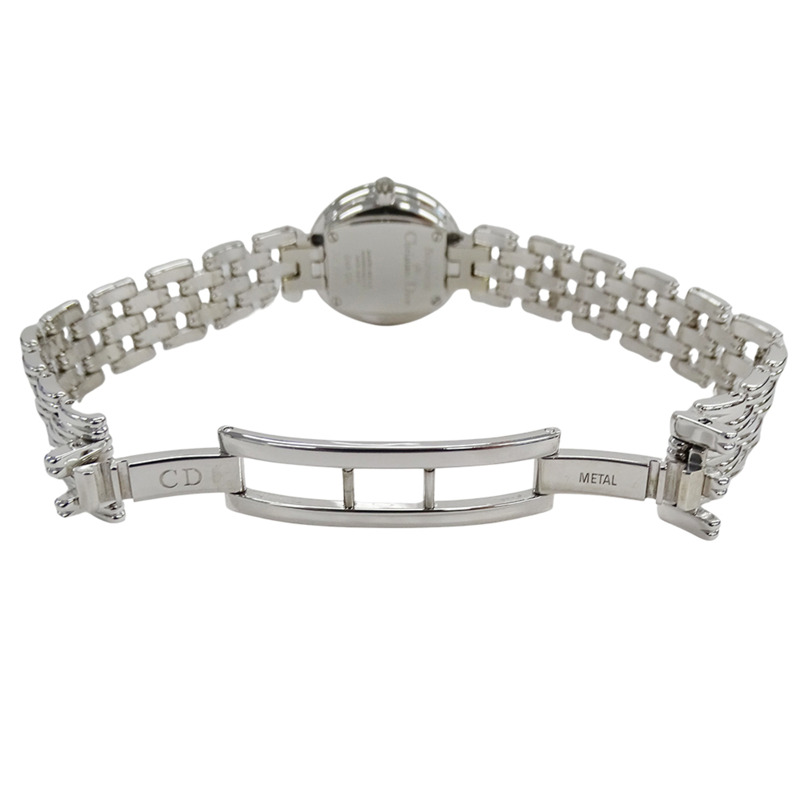 Christian Dior 女士手錶，品牌名稱，Baghira，石英，不銹鋼 (SS)，D44-120，銀色，白色，圓形。-3