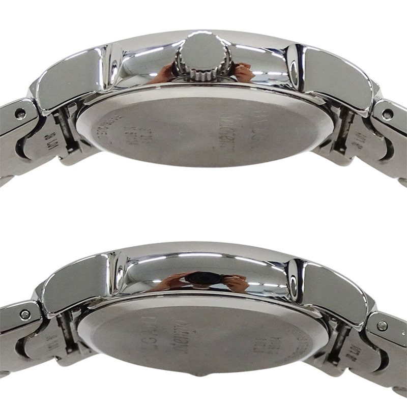 寶格麗 (Bulgari) 女士腕錶,Solo Tempo Date,石英機芯,不銹鋼 (SS) ST29S,銀色和黑色-2