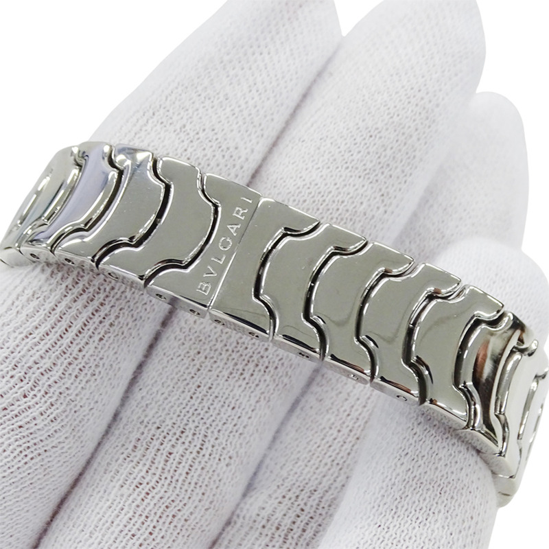 寶格麗 (Bulgari) 女士腕錶,Solo Tempo Date,石英機芯,不銹鋼 (SS) ST29S,銀色和黑色-4