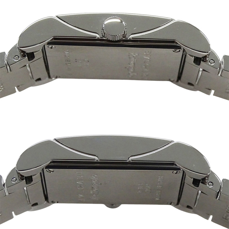 寶格麗 (Bulgari) 女士腕錶,品牌:Rettangolo 石英錶,不銹鋼 (SS),型號:RT39S,銀色,白色,方形-2