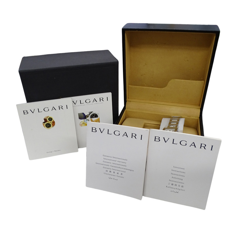 寶格麗 (Bulgari) 女士腕錶,品牌:Rettangolo 石英錶,不銹鋼 (SS),型號:RT39S,銀色,白色,方形-6