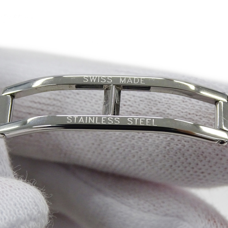 寶格麗 (Bulgari) 女士腕錶,品牌:Rettangolo 石英錶,不銹鋼 (SS),型號:RT39S,銀色,白色,方形-8