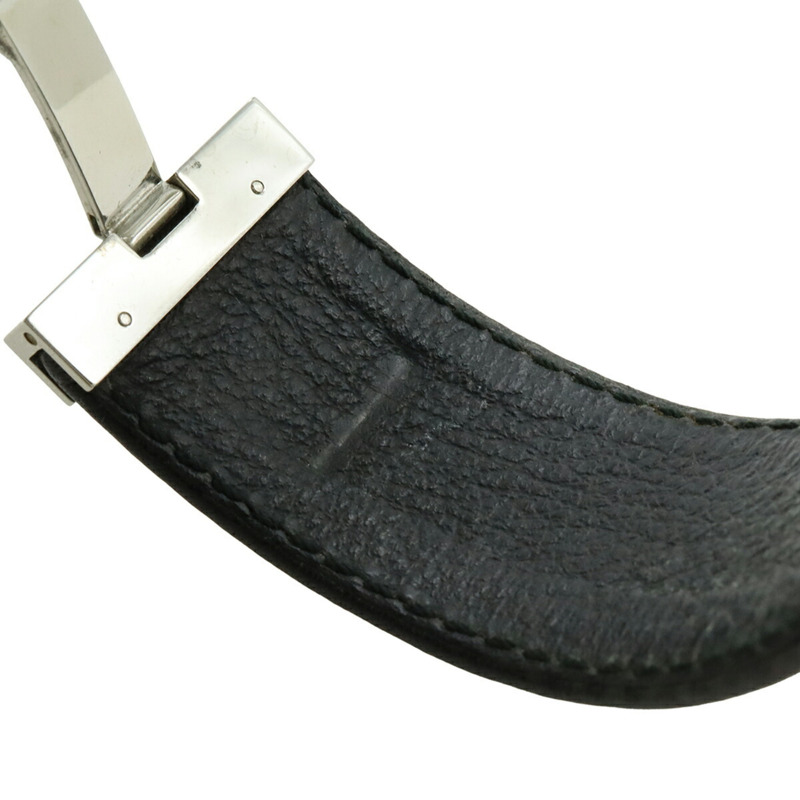 GUCCI 女士石英腕錶 7800S,黑色錶盤,不鏽鋼錶殼,皮革錶帶-8