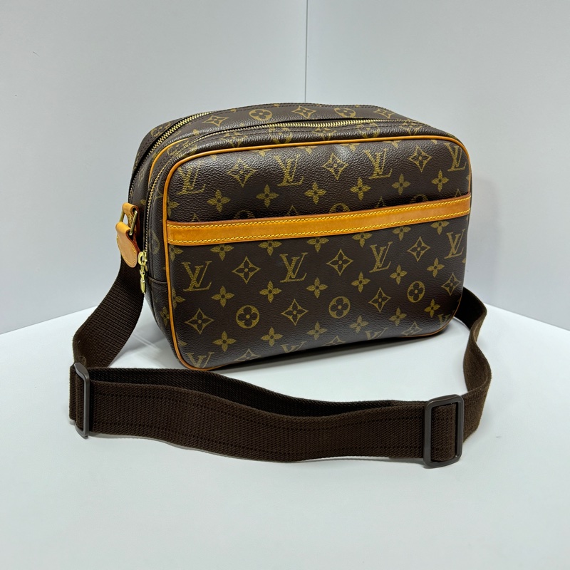 (極新🎁) LV 經典老花 雙層記者包 相機包 斜背包 【專櫃10.3萬】-0