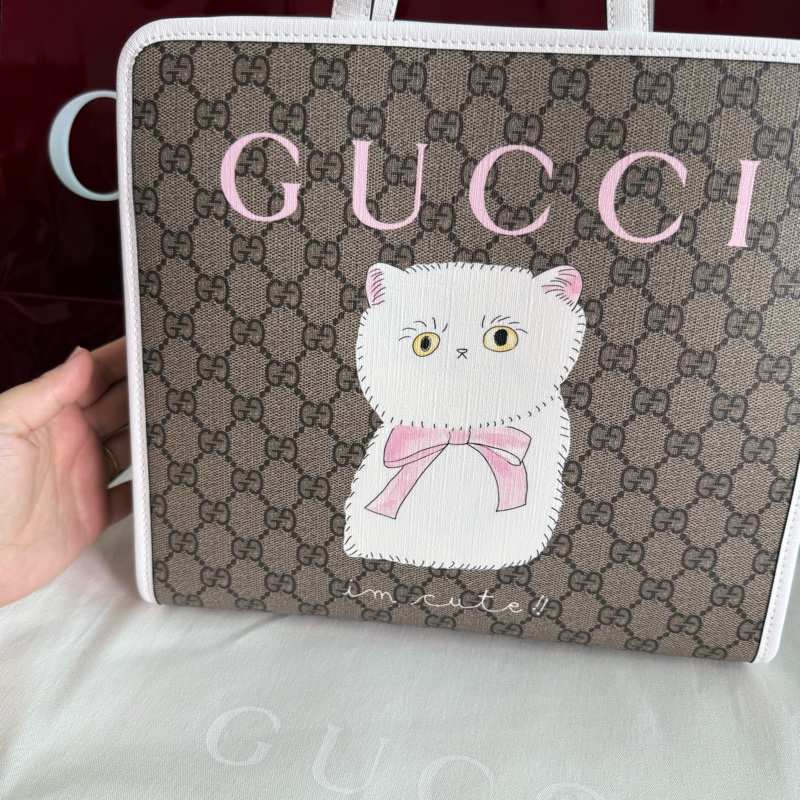 Gucci 可愛貓貓限量手提袋 托特包-8