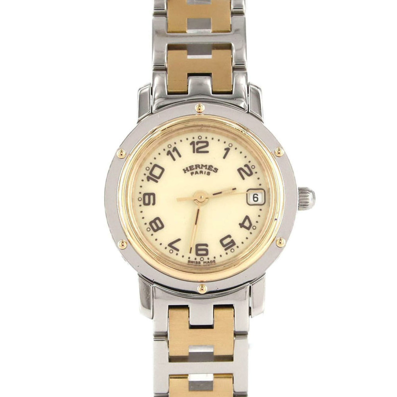 愛馬仕 Clipper Combination CL4.220 SSxGP 石英錶-0