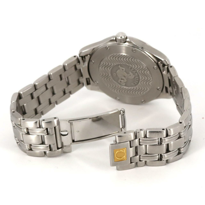 歐米茄海馬120數位類比雙顯2521.81不鏽鋼石英錶-5