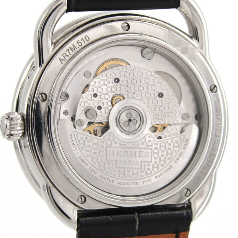 愛馬仕 Arso Petite Ruenne 月相 AR7M.510 不鏽鋼自動腕錶-4