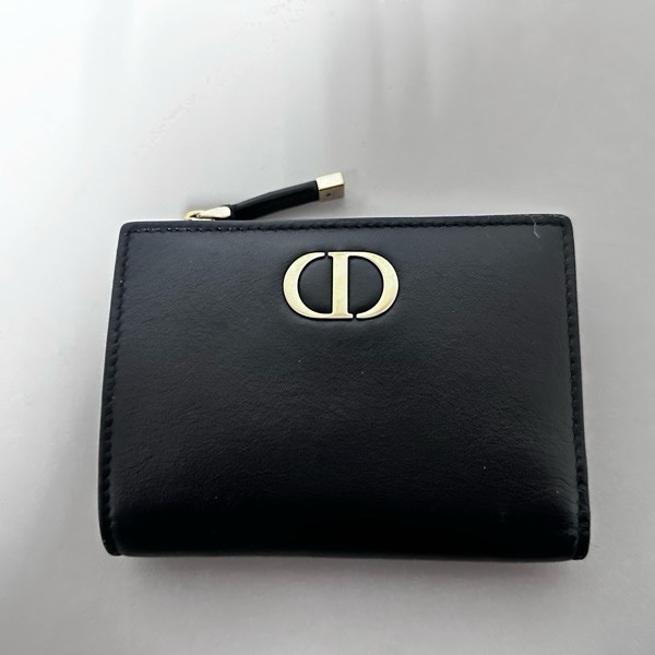 DΙΟR Dаhliа Саrо 短夾 錢包 牛皮短夾 黑色錢包-7