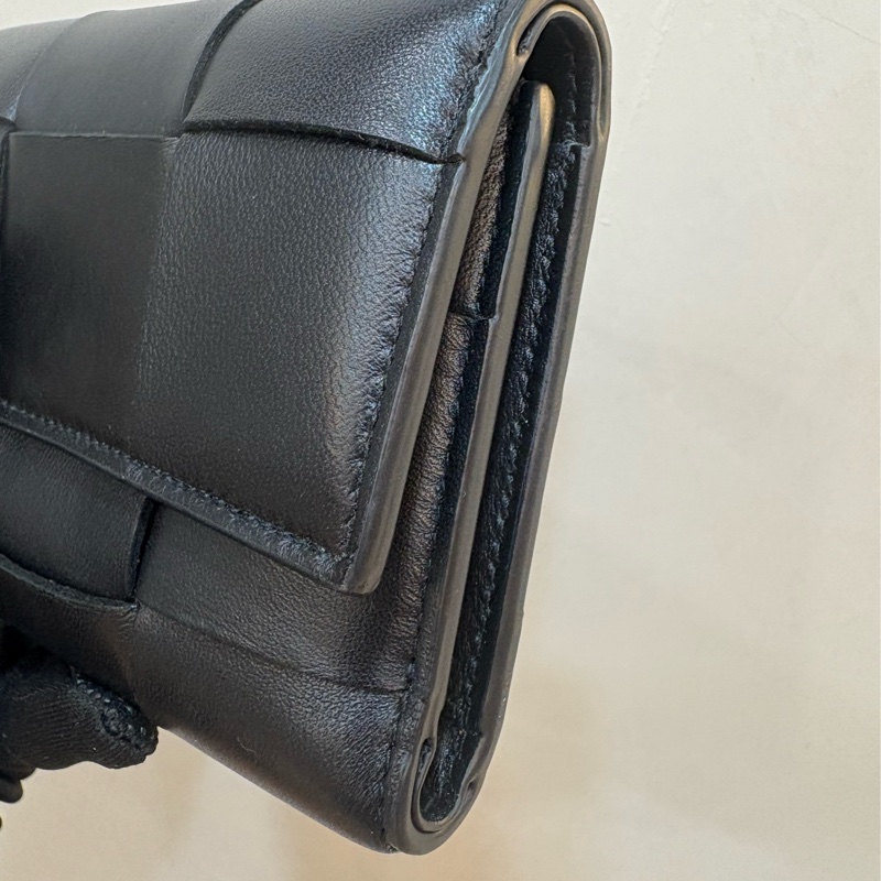 BV 大編織格 BOTTEGA VENETA / Mini Wallet 黑-2