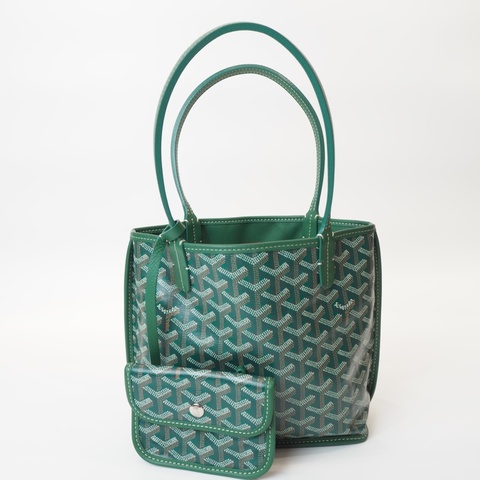 Goyard Anjou mini tote綠色