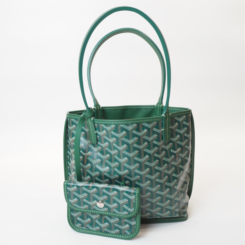 Goyard Anjou mini tote綠色-5