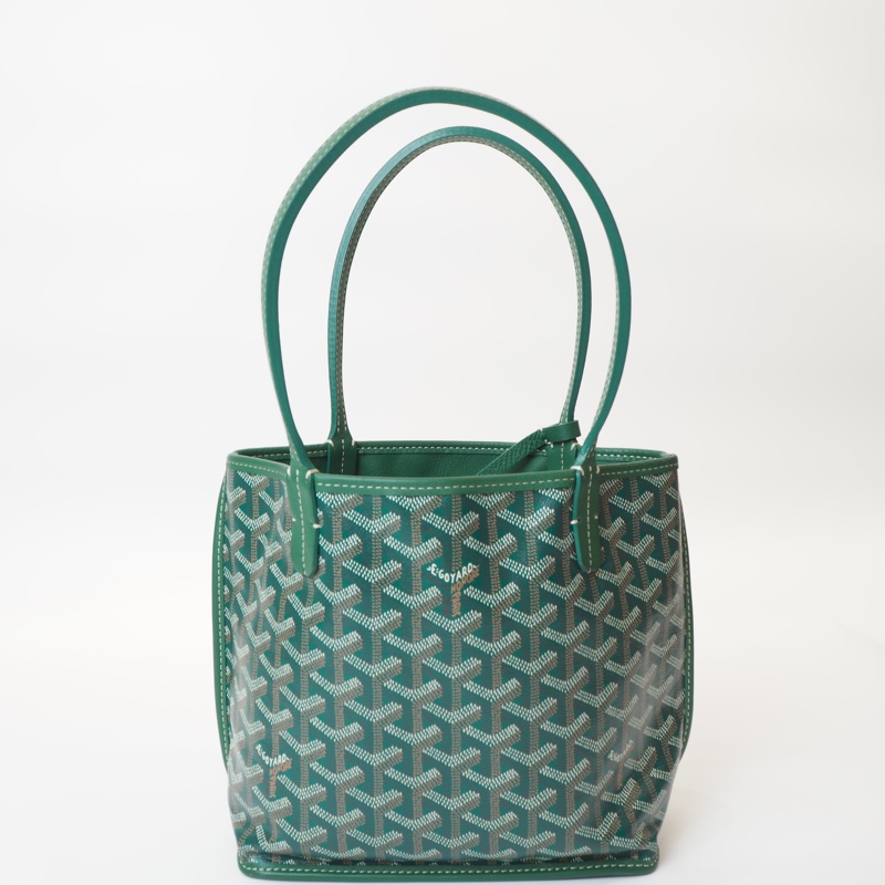 Goyard Anjou mini tote綠色-9