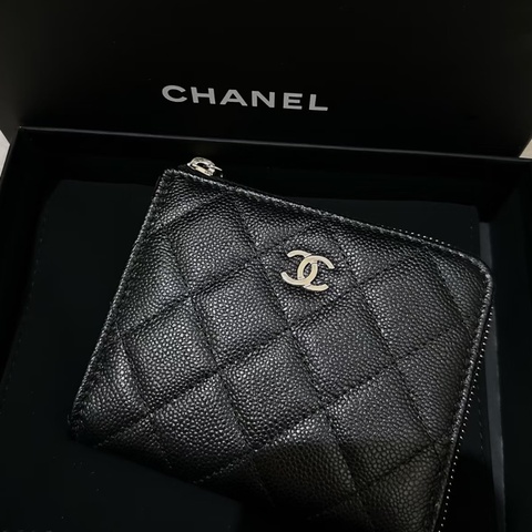 Chanel L錢包皮夾 荔枝皮革黑色🪅全新品