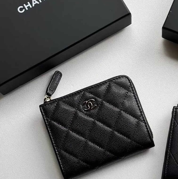 Chanel L錢包皮夾 荔枝皮革黑色🪅全新品-2