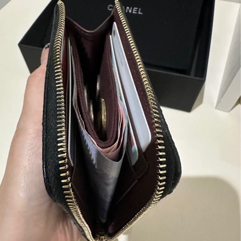 Chanel L錢包皮夾 荔枝皮革黑色🪅全新品-4