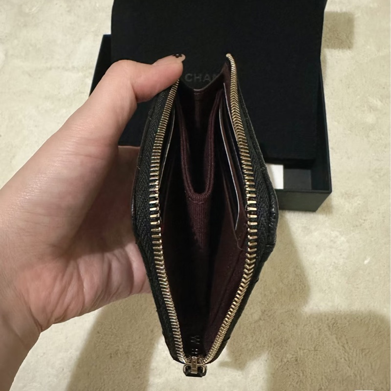 Chanel L錢包皮夾 荔枝皮革黑色🪅全新品-5