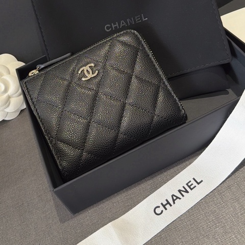 Chanel L錢包皮夾 荔枝皮革黑色🪅全新品