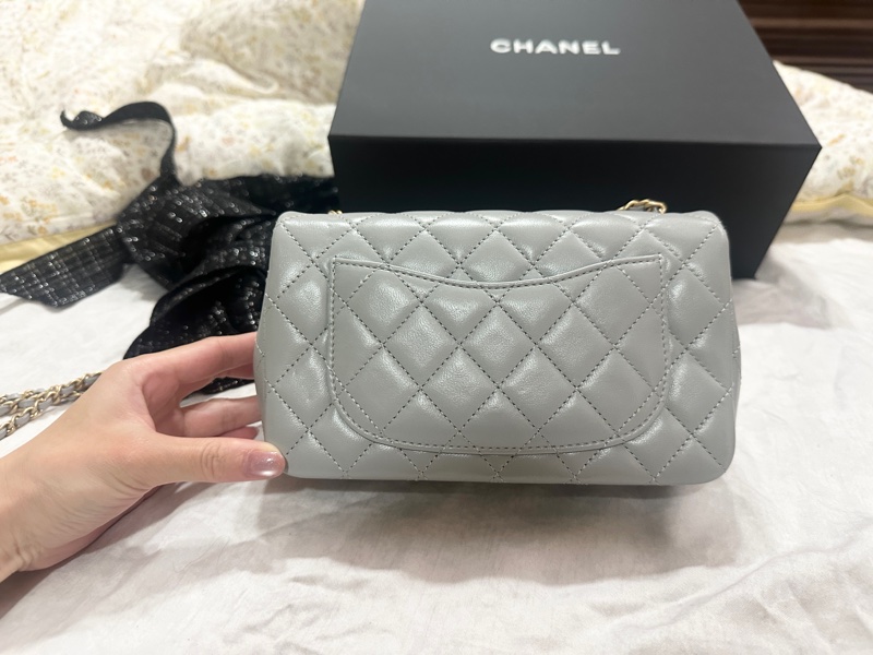 chanel CF20 金球,灰藍-7