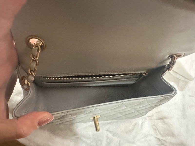 chanel CF20 金球,灰藍-9