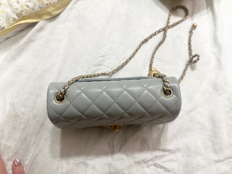 chanel CF20 金球,灰藍-11