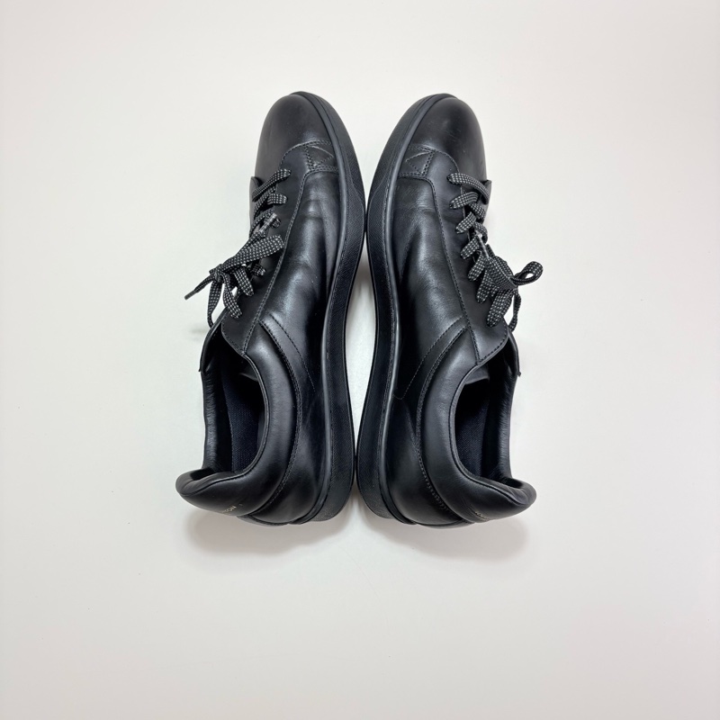 LOUIS VUITTON LV字母LOGO黑色板鞋-3