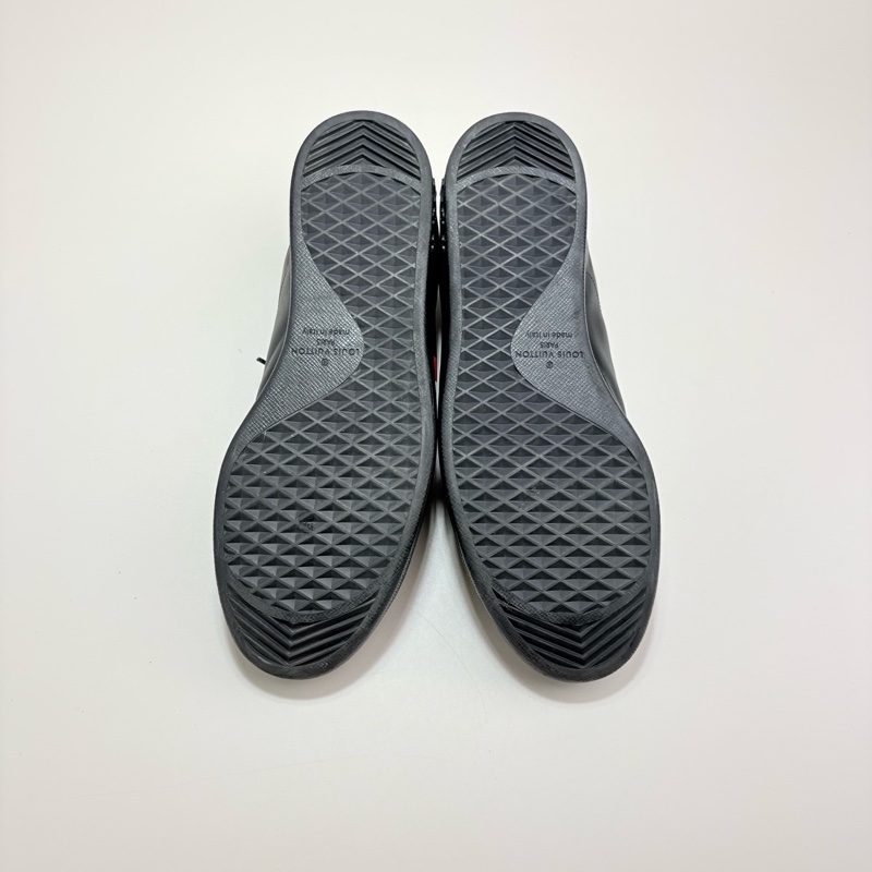 LOUIS VUITTON LV字母LOGO黑色板鞋-5