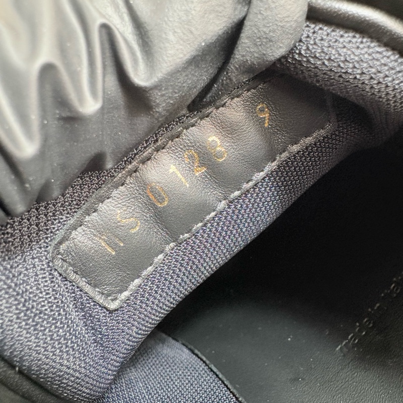 LOUIS VUITTON LV字母LOGO黑色板鞋-6