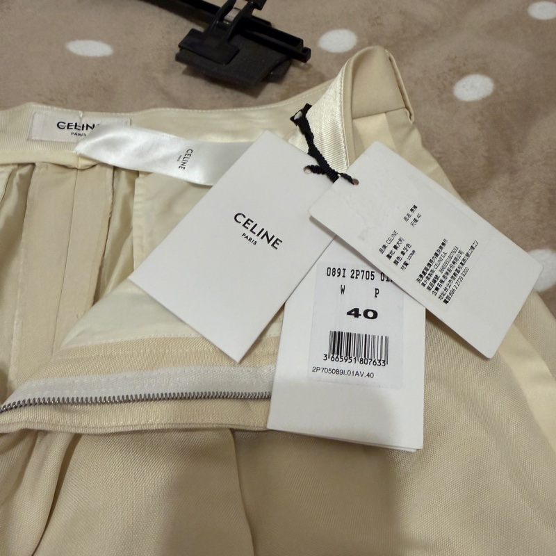 隨便賣 買到賺到 全新 Celine 卡其布料 正式休閒長褲-3