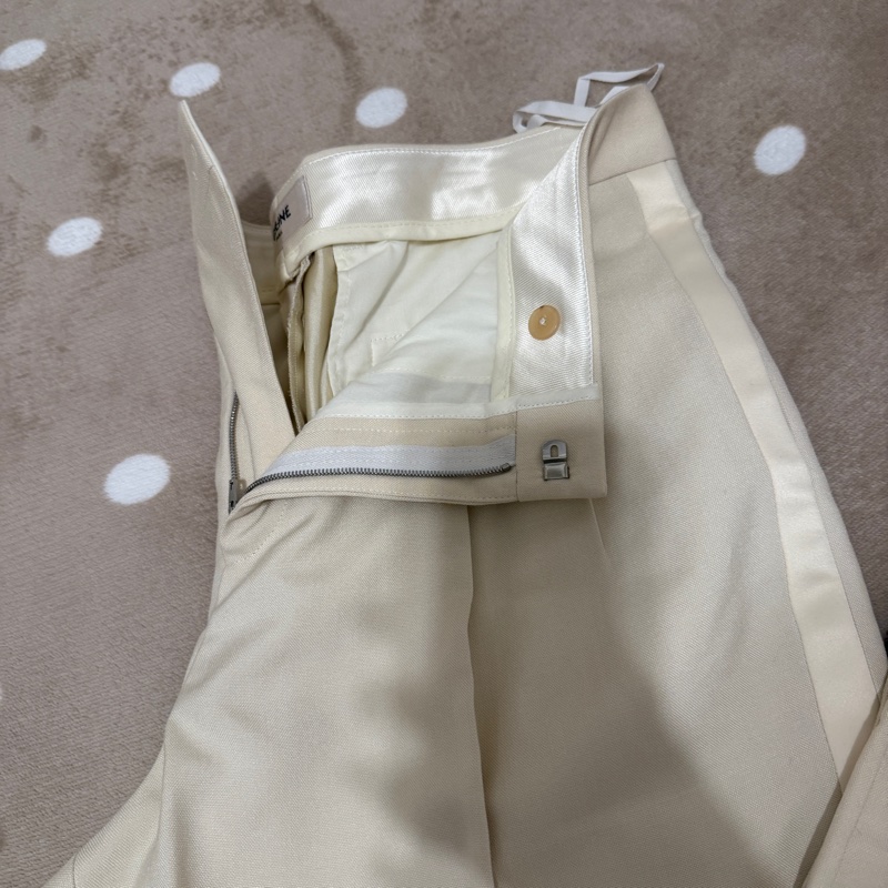 隨便賣 買到賺到 全新 Celine 卡其布料 正式休閒長褲-6