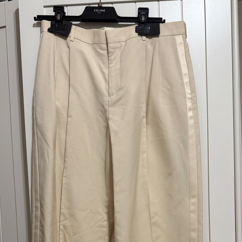 隨便賣 買到賺到 全新 Celine 卡其布料 正式休閒長褲-9