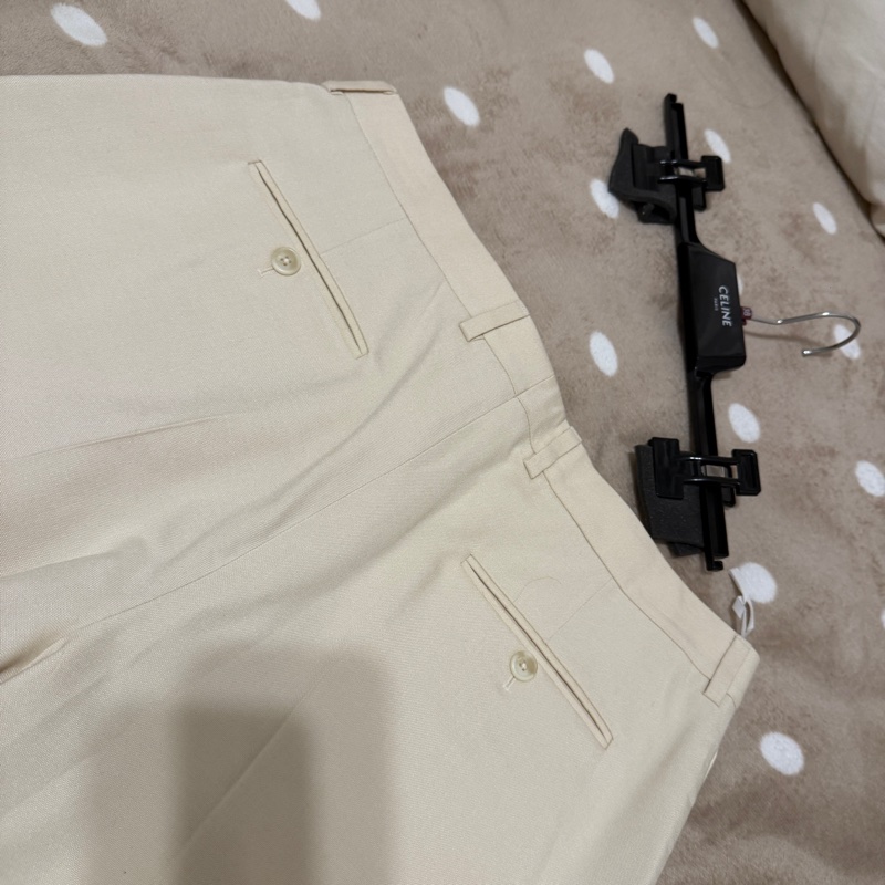 隨便賣 買到賺到 全新 Celine 卡其布料 正式休閒長褲-10