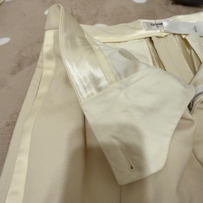 隨便賣 買到賺到 全新 Celine 卡其布料 正式休閒長褲-16