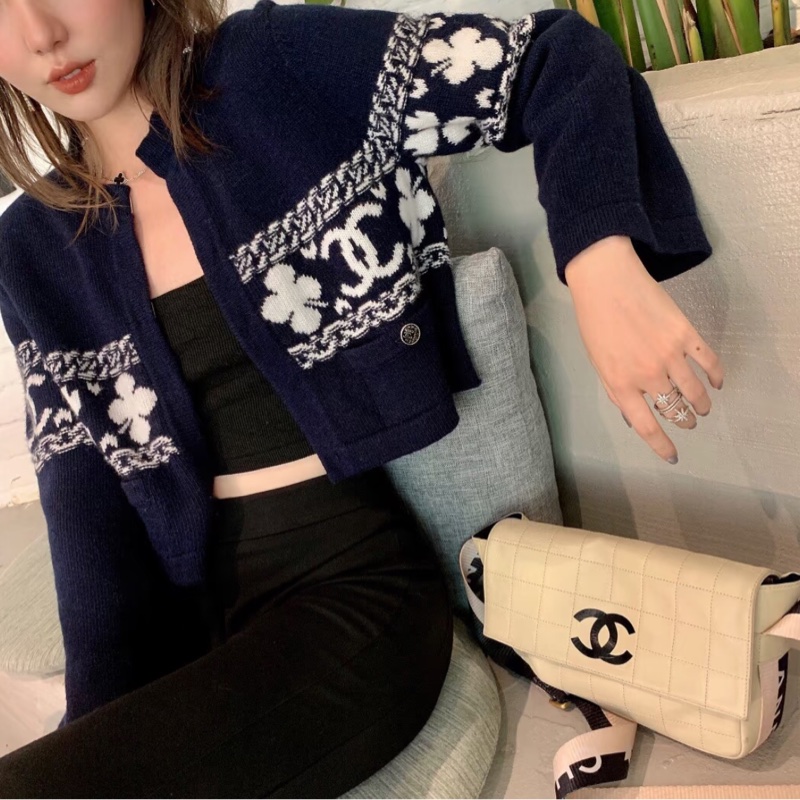 Vintage CHANEL Sports Coco 香奈兒米色冰格運動 CF 復古包|腋下|單肩包|斜背包-8