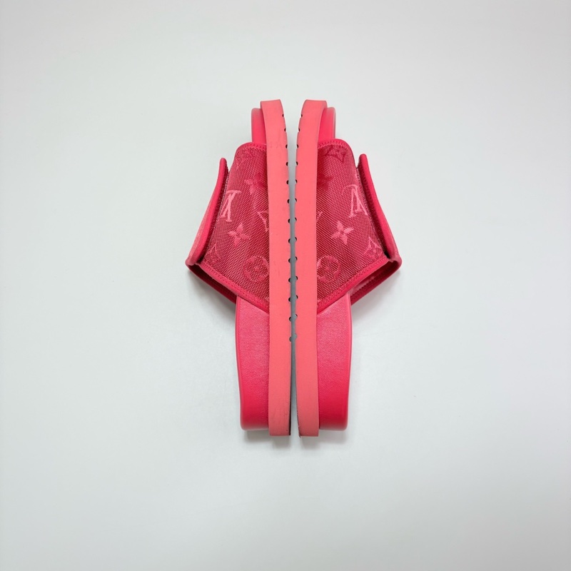 LOUIS VUITTON LV老花滿LOGO魔術貼拖鞋-3