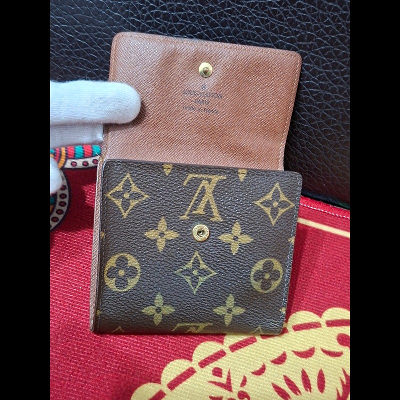 日本二手/LV/三折層中夾/內有零錢袋/SP0038-0