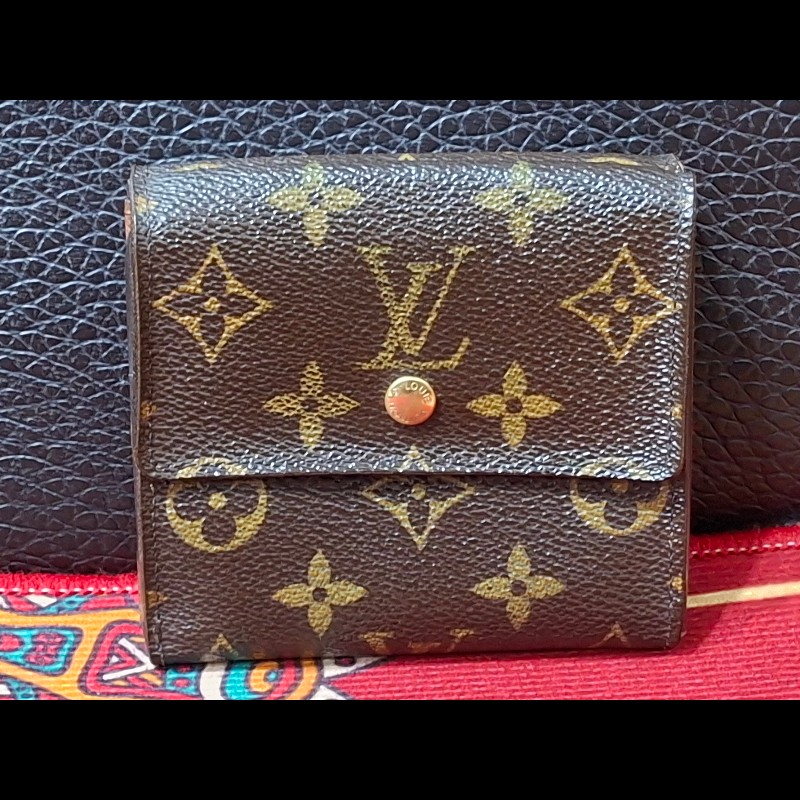 日本二手/LV/三折層中夾/內有零錢袋/SP0038-2