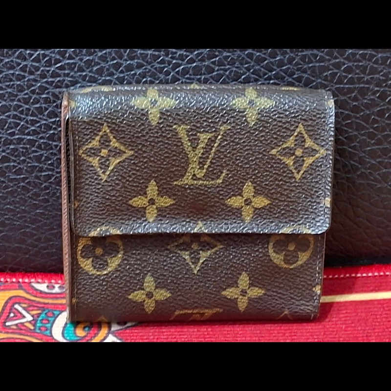 日本二手/LV/三折層中夾/內有零錢袋/SP0038-3